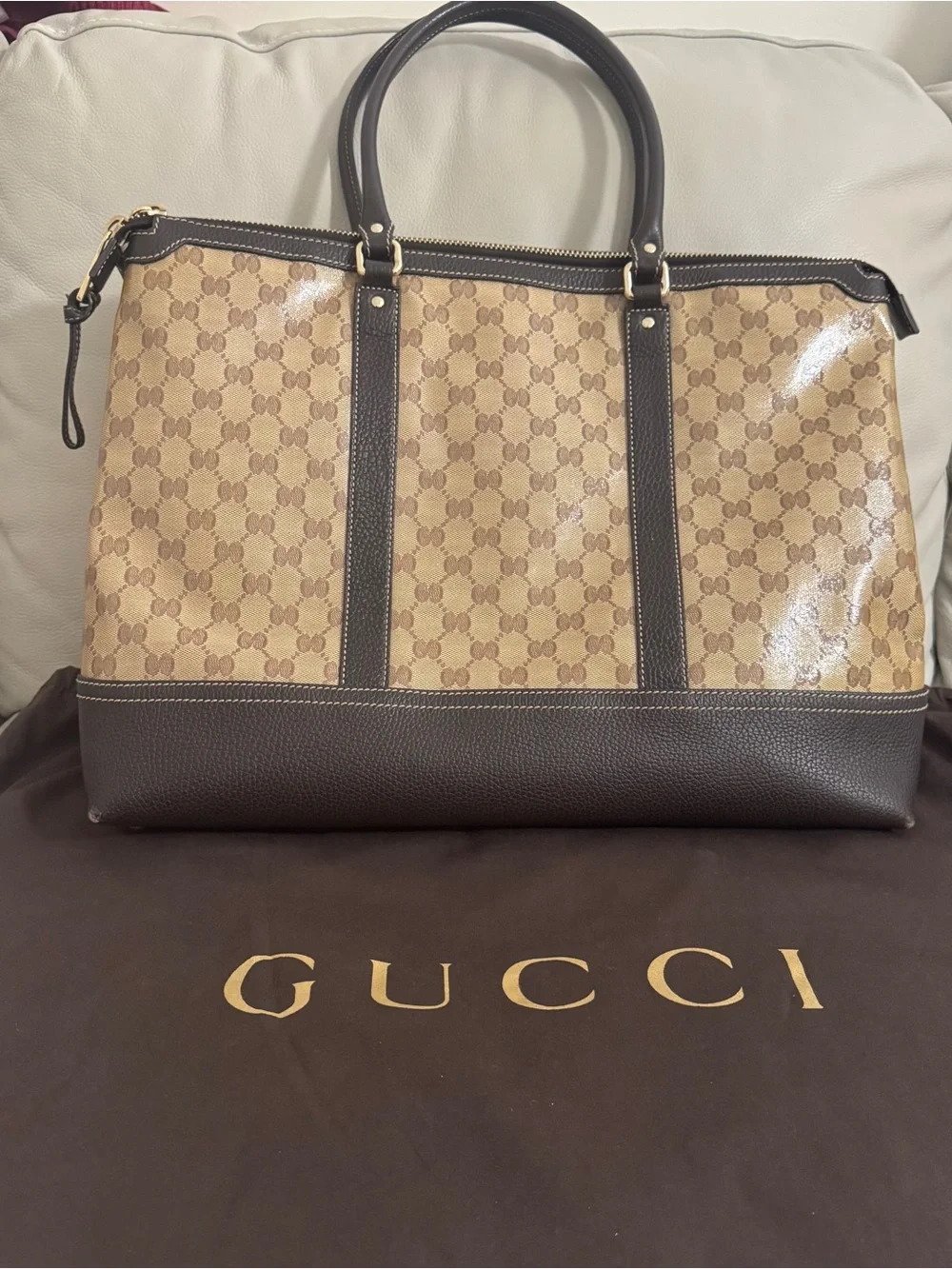 Gucci coated canvas